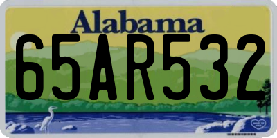 AL license plate 65AR532