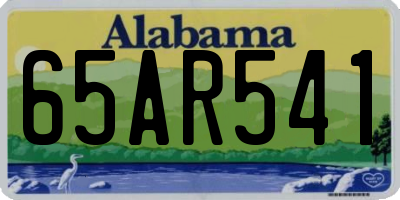 AL license plate 65AR541