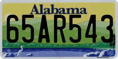 AL license plate 65AR543