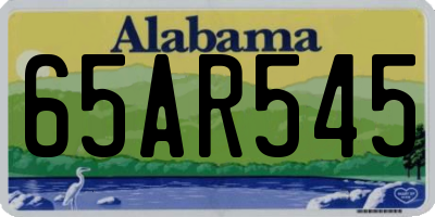 AL license plate 65AR545