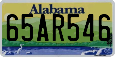 AL license plate 65AR546