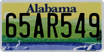 AL license plate 65AR549