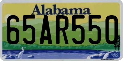 AL license plate 65AR550