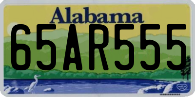 AL license plate 65AR555