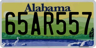 AL license plate 65AR557