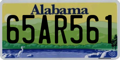AL license plate 65AR561
