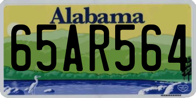 AL license plate 65AR564