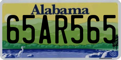 AL license plate 65AR565