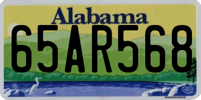 AL license plate 65AR568