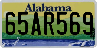AL license plate 65AR569