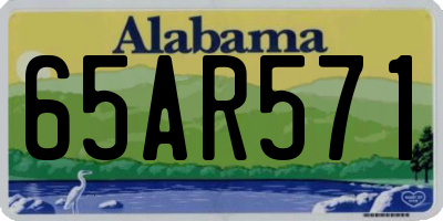 AL license plate 65AR571