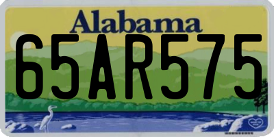 AL license plate 65AR575
