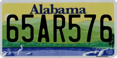 AL license plate 65AR576
