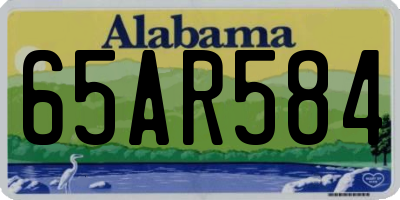AL license plate 65AR584