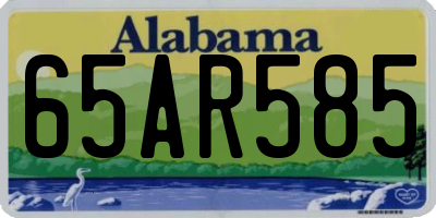 AL license plate 65AR585