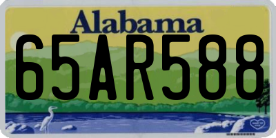 AL license plate 65AR588