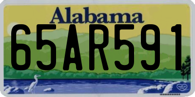 AL license plate 65AR591