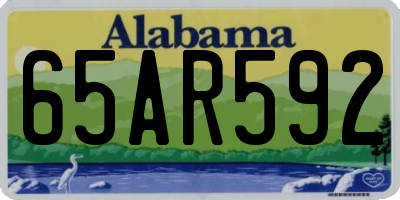 AL license plate 65AR592