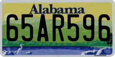 AL license plate 65AR596
