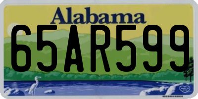 AL license plate 65AR599