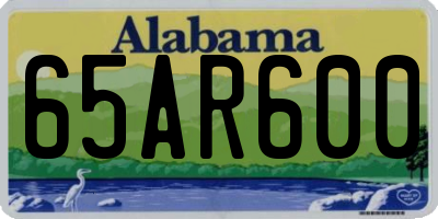 AL license plate 65AR600