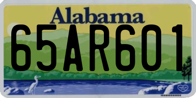 AL license plate 65AR601