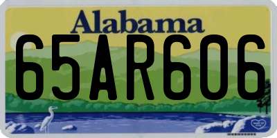 AL license plate 65AR606