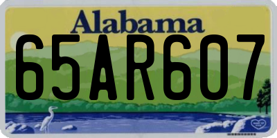 AL license plate 65AR607
