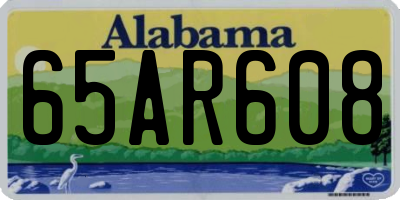 AL license plate 65AR608