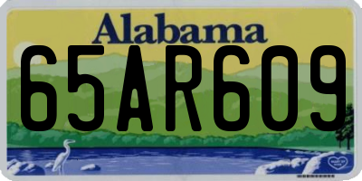 AL license plate 65AR609