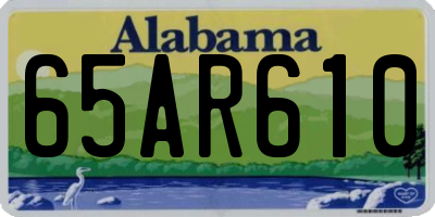 AL license plate 65AR610