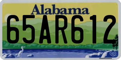 AL license plate 65AR612