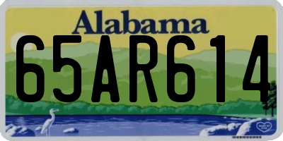 AL license plate 65AR614
