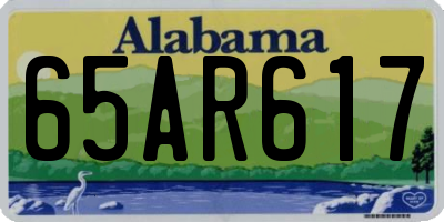 AL license plate 65AR617