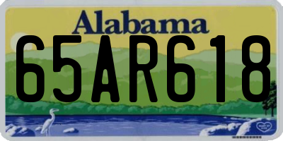 AL license plate 65AR618