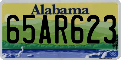 AL license plate 65AR623