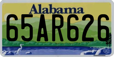 AL license plate 65AR626