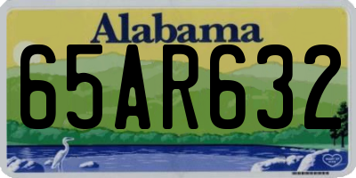 AL license plate 65AR632