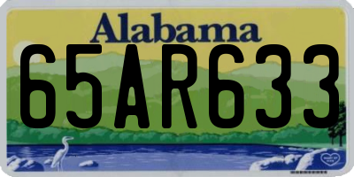 AL license plate 65AR633