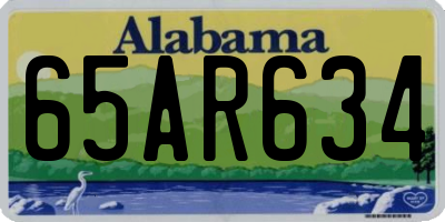 AL license plate 65AR634