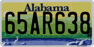 AL license plate 65AR638