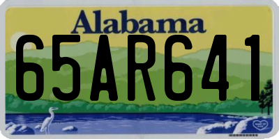 AL license plate 65AR641