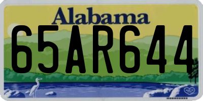 AL license plate 65AR644