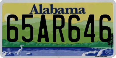 AL license plate 65AR646