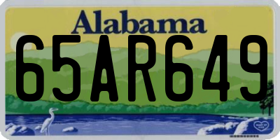 AL license plate 65AR649