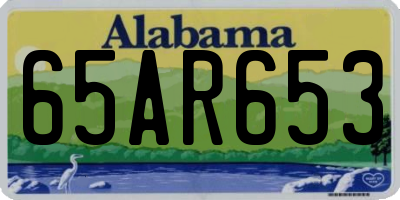 AL license plate 65AR653
