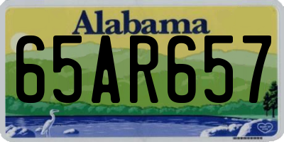 AL license plate 65AR657
