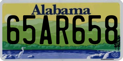 AL license plate 65AR658