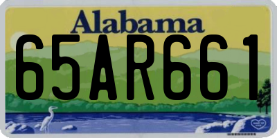 AL license plate 65AR661