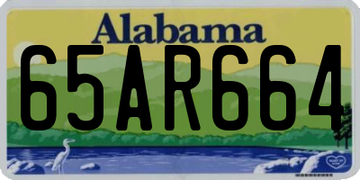 AL license plate 65AR664
